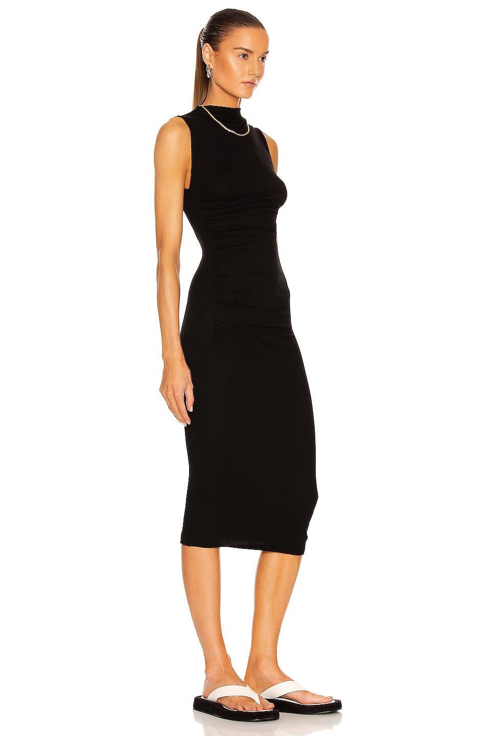 Silk Knit Sleeveless Twist Midi Dress Product Image
