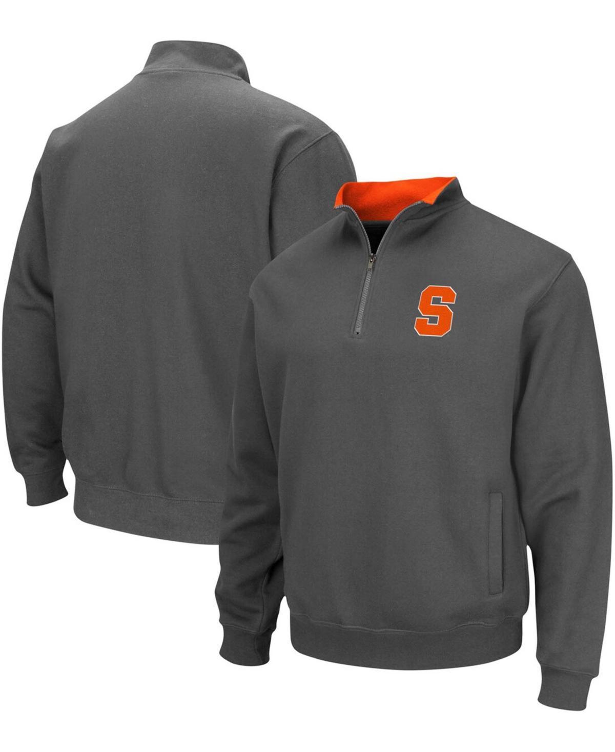 Men's Colosseum Black Harvard Crimson Tortugas Team Logo Quarter-Zip Jacket, Size: 3XL, Har Black Product Image