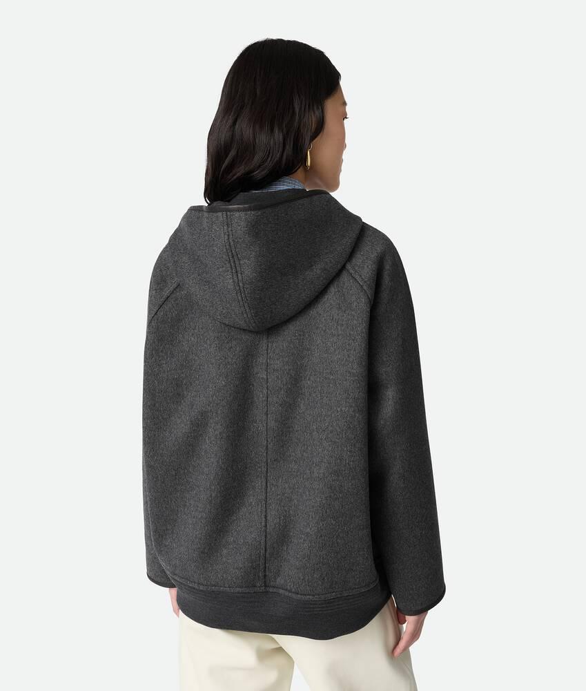 Women's Double Face Wool Blouson in Charcoal melange Product Image
