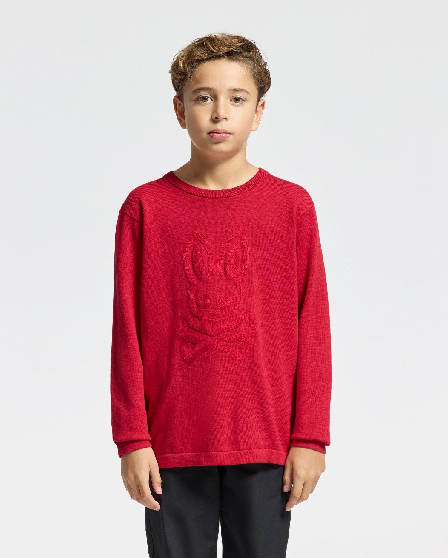 KIDS COORY CHAINSTITCH COTTON SWEATER - B0E893E200 Product Image