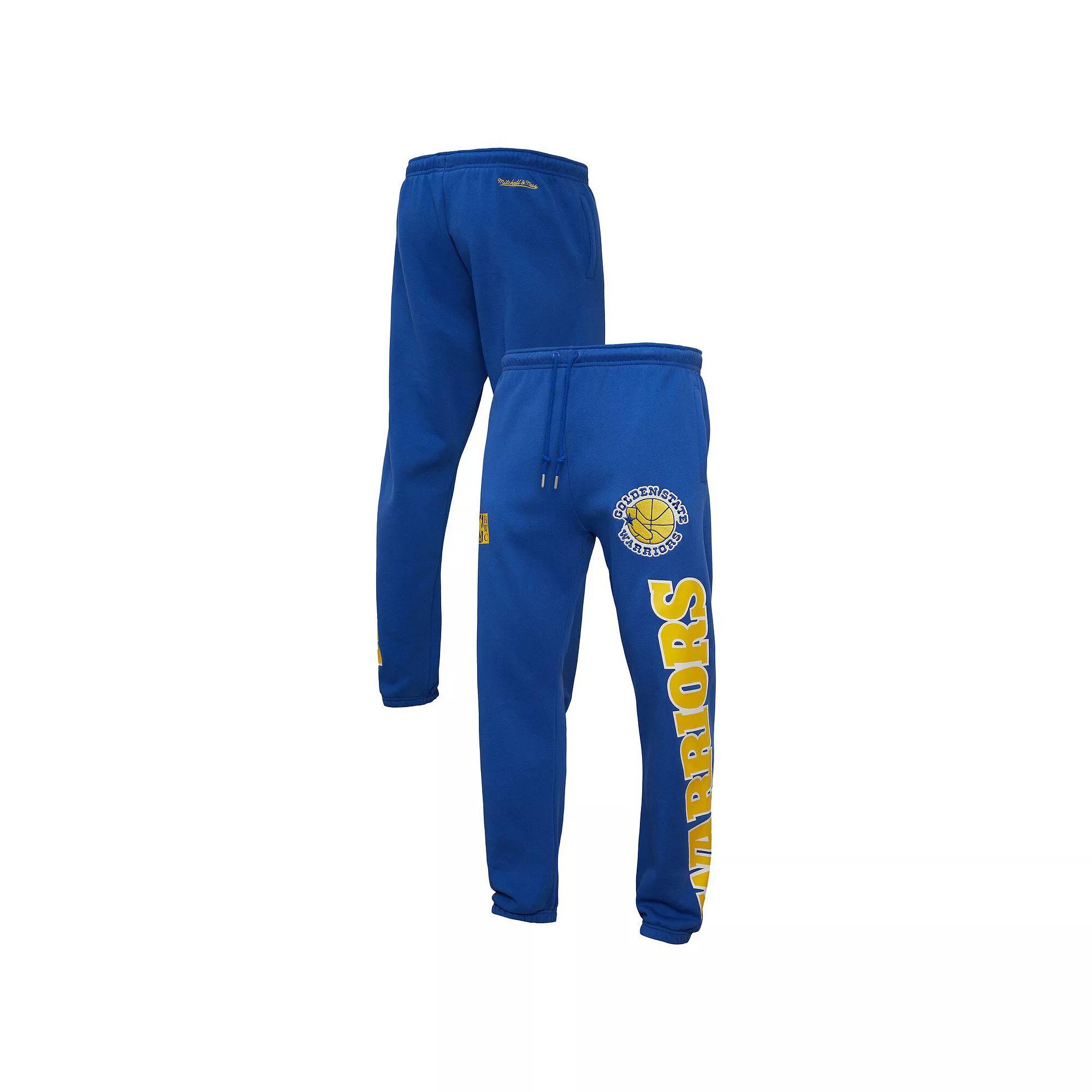 Men's Mitchell & Ness Royal Golden State Warriors Hardwood Classics Team Origins Pants, Size: 2XL, Blue Product Image