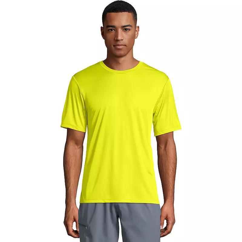 Men's Hanes® CoolDRI Performance Tee, Size: Large, Safety Green Product Image