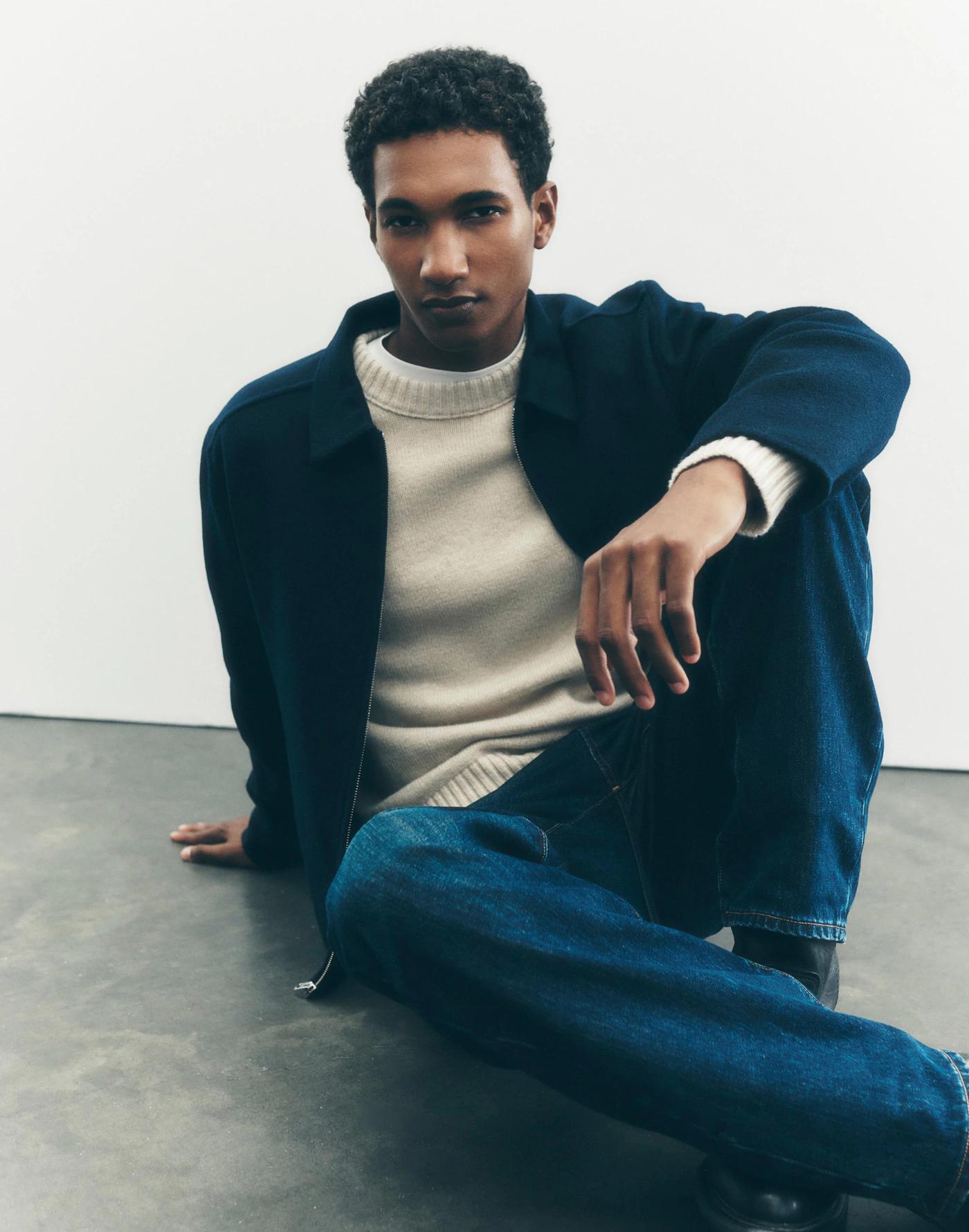 Crewneck Sweater in SoftWool Product Image
