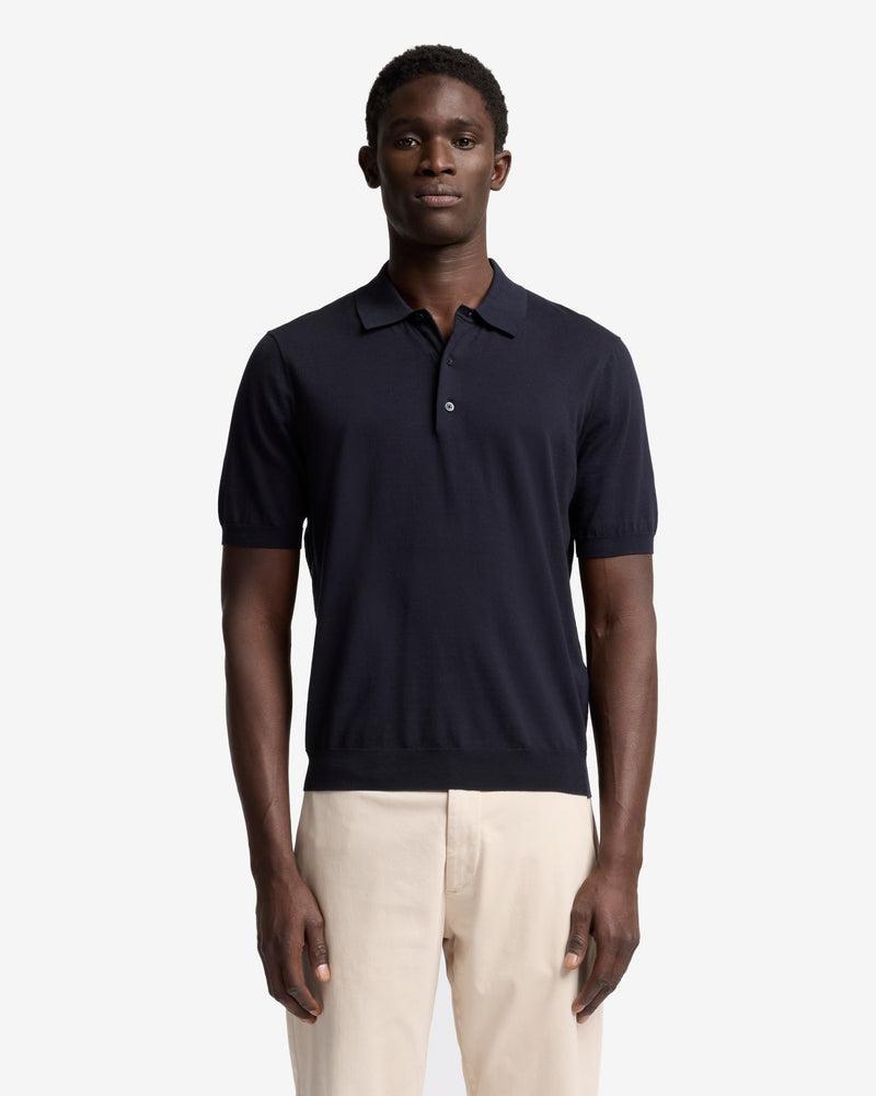 Short Sleeve Polo Sweater Product Image
