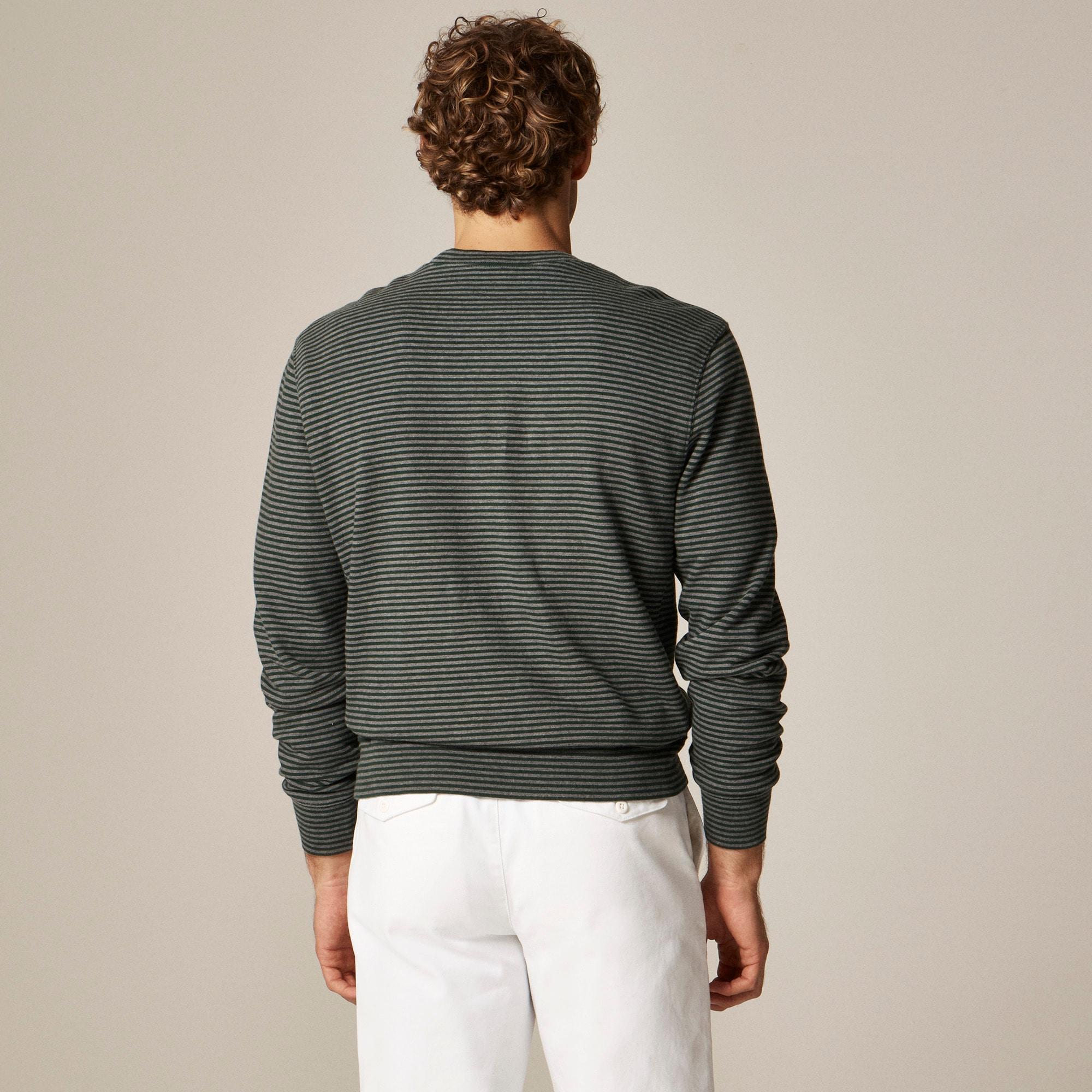 Lightweight french terry sweatshirt in stripe Product Image