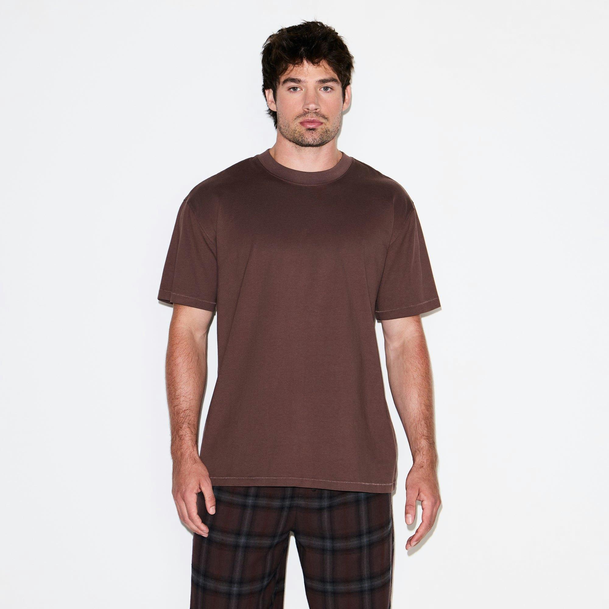 HEAVYWEIGHT COTTON MENS RELAXED T-SHIRT | DARK AMETHYST Product Image