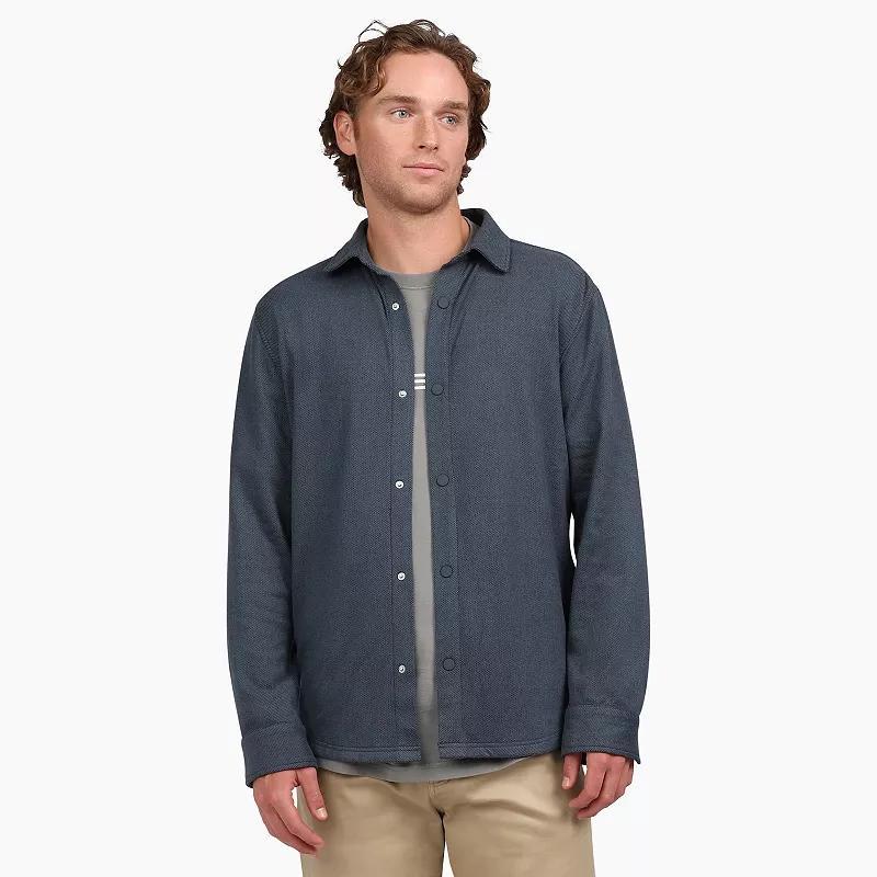 Men's Quiksilver Knit Button Down Shirt, Size: XL, Eclipse Product Image