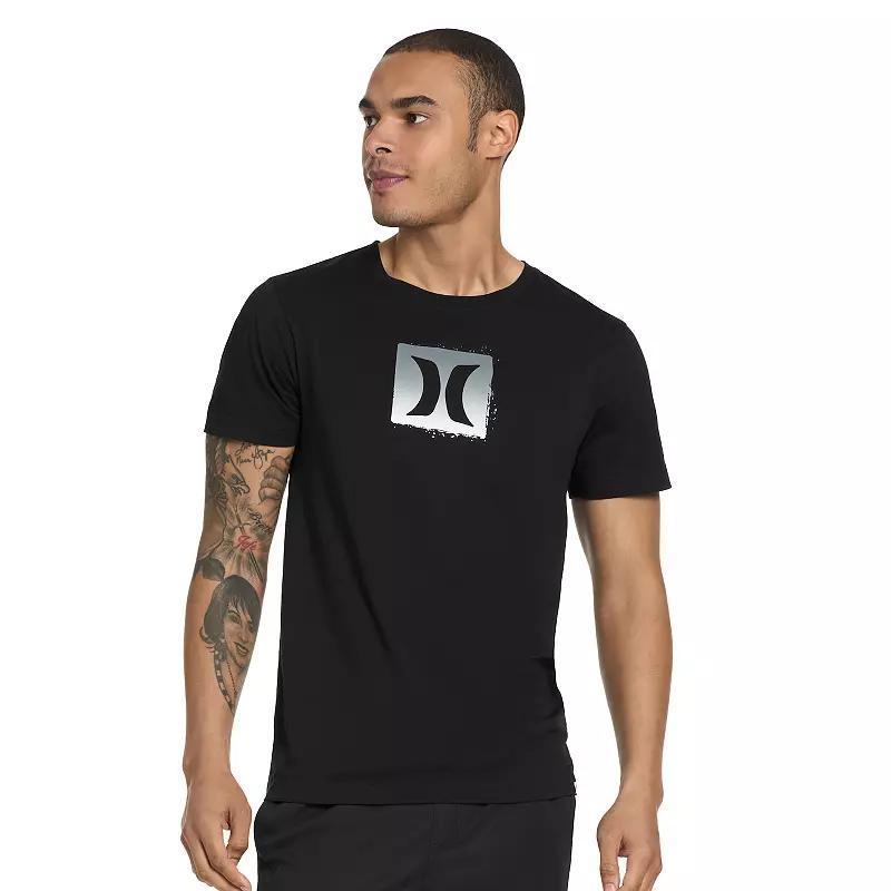 Men's Hurley Front Graphic Tee, Size: XS, Black Product Image