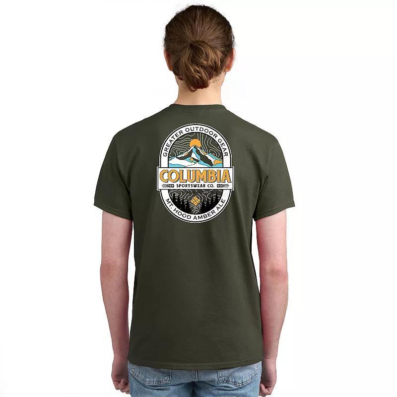 Men's Columbia Short Sleeve Graphic Tee, Size: Medium, New Green Product Image
