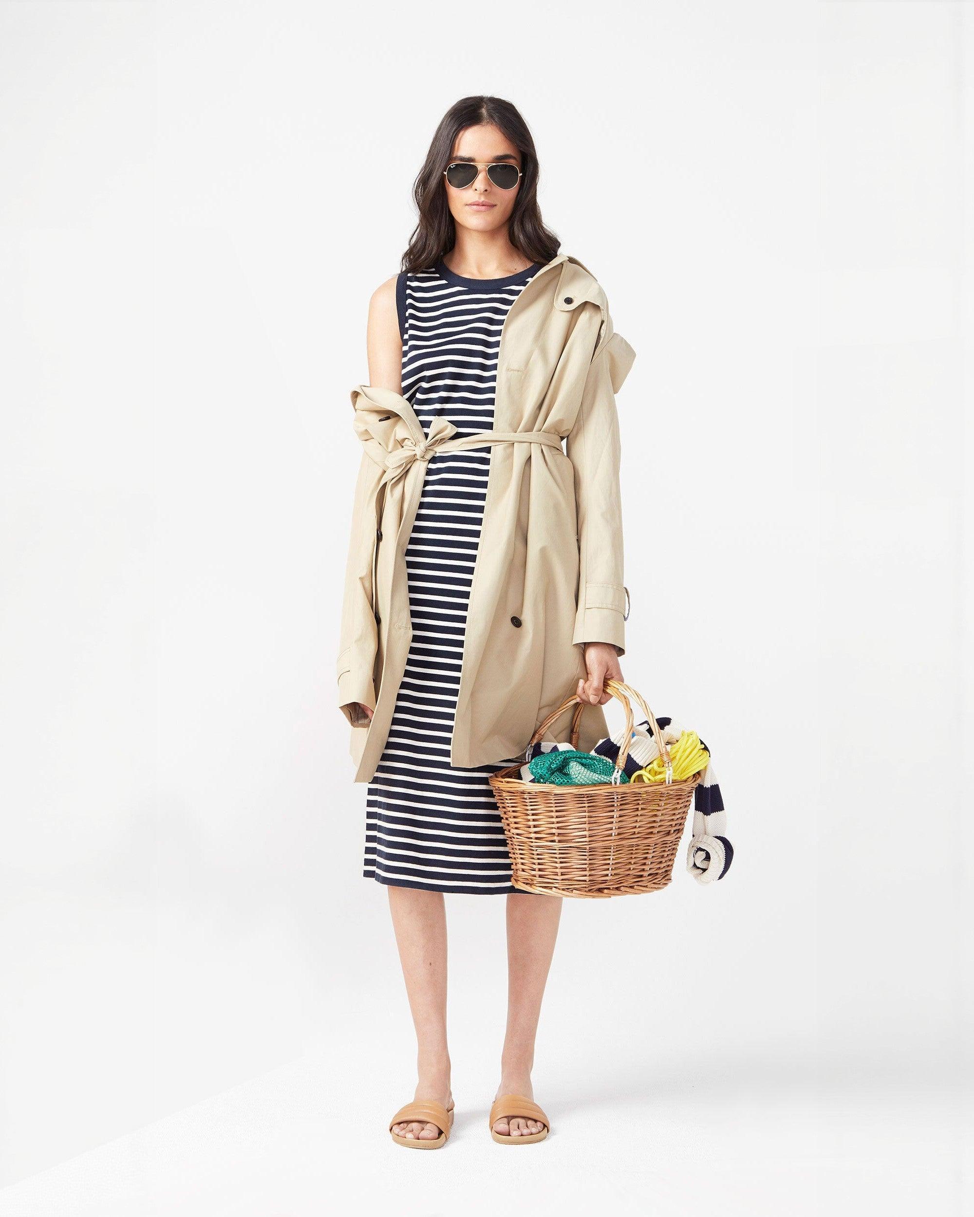 The Tank Dress - Navy/Cream Female Product Image