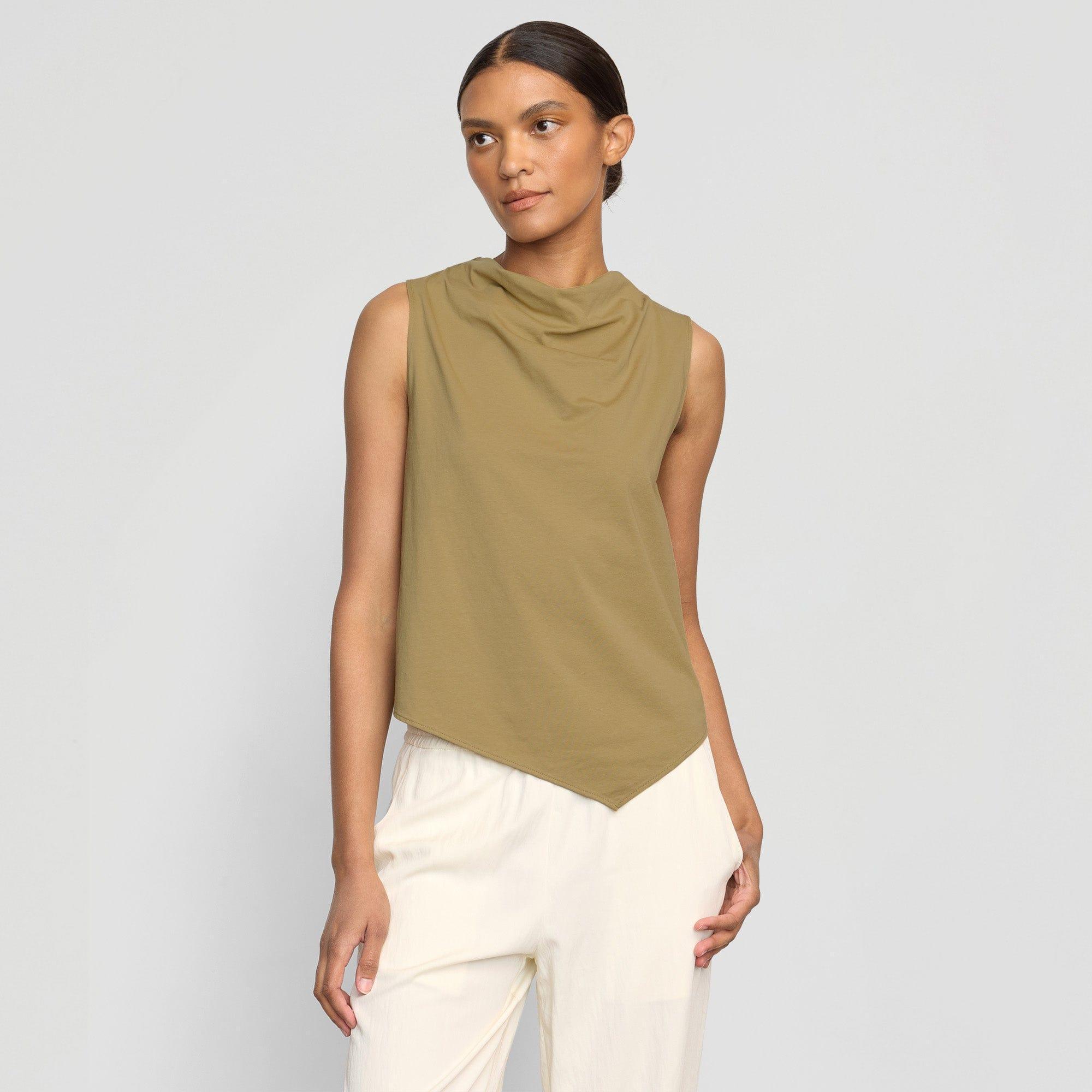 Marjorie Asymmetric-Hem Tee Product Image