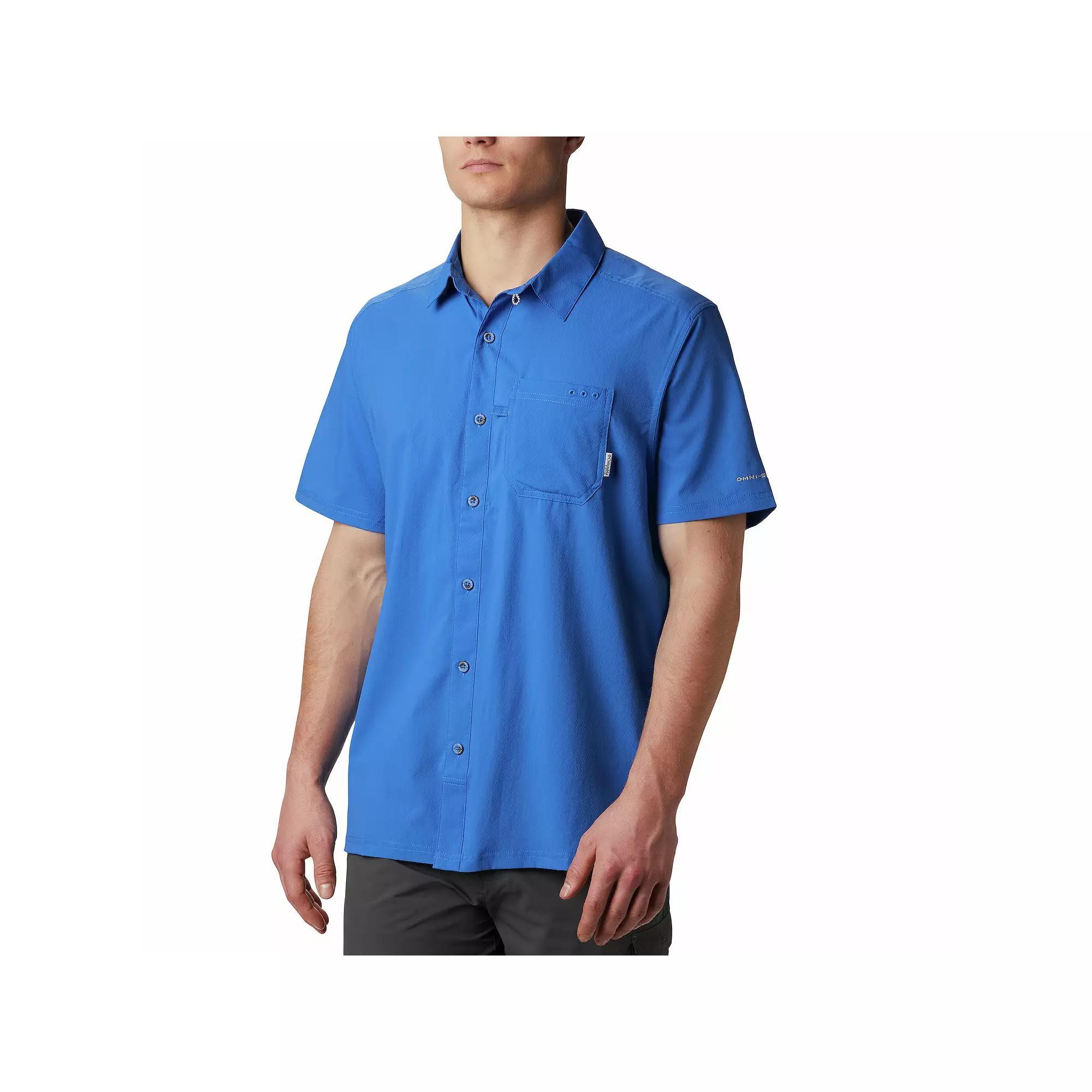 Mens Columbia PFG UPF 50 Slack Tide Omni-Wick Button-Down Camp Shirt Product Image