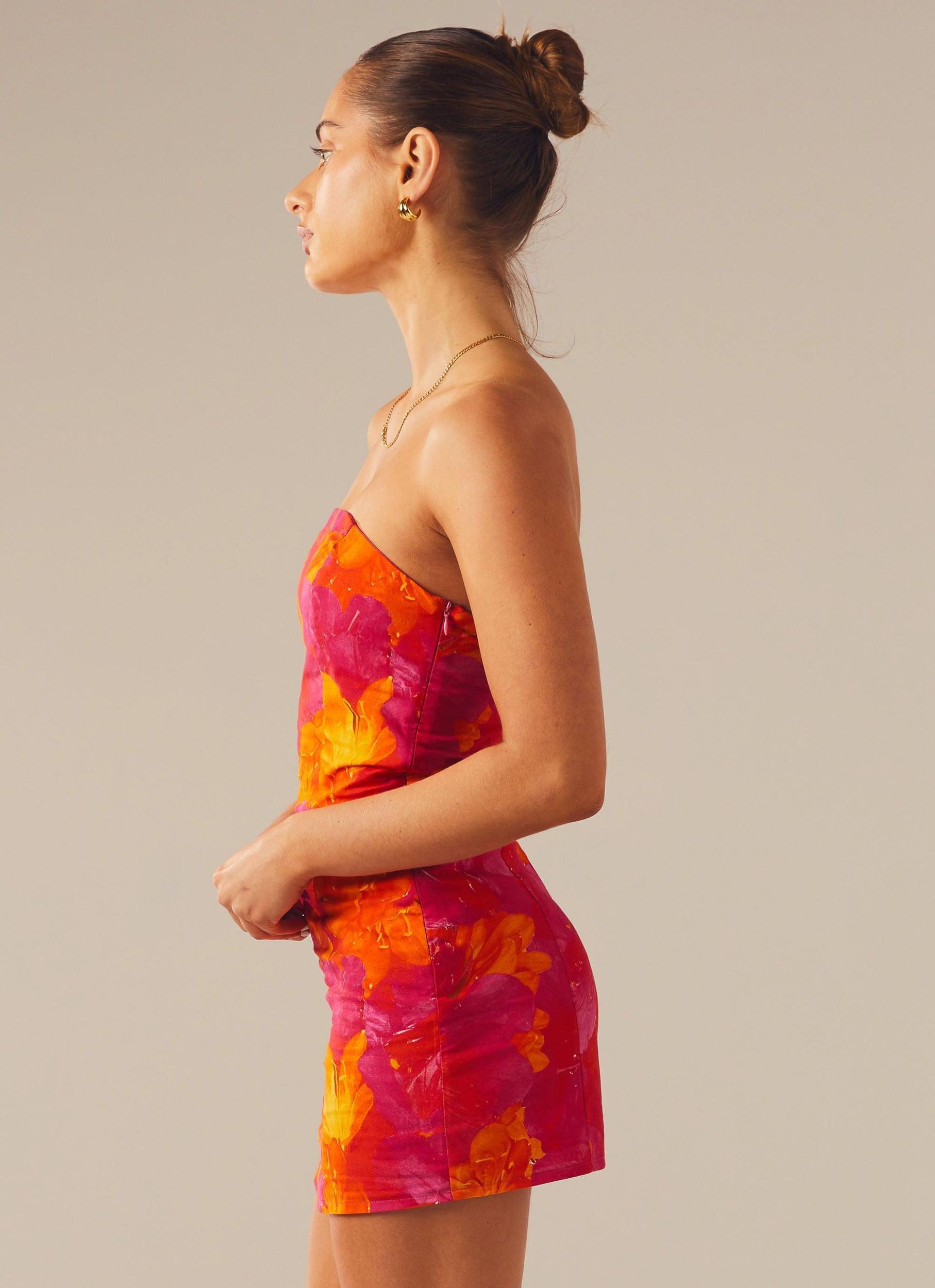 Stuck On You Mini Tube Dress - Floral Sun Product Image