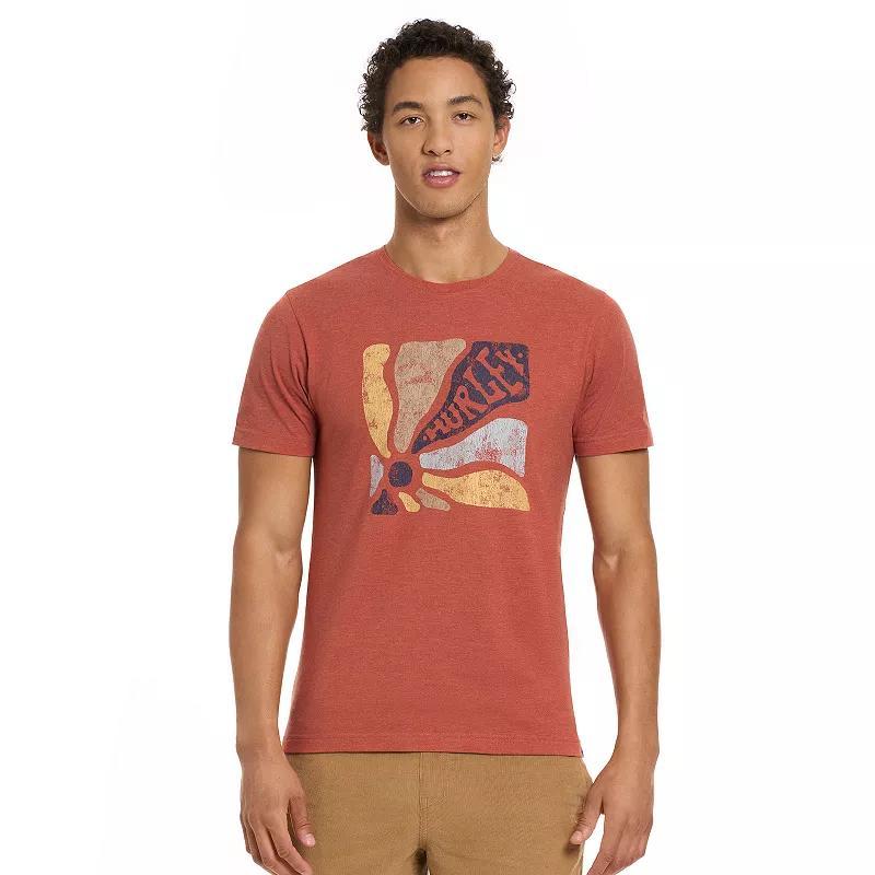 Men's Hurley Graphic Tee, Size: Small, Redwood Product Image