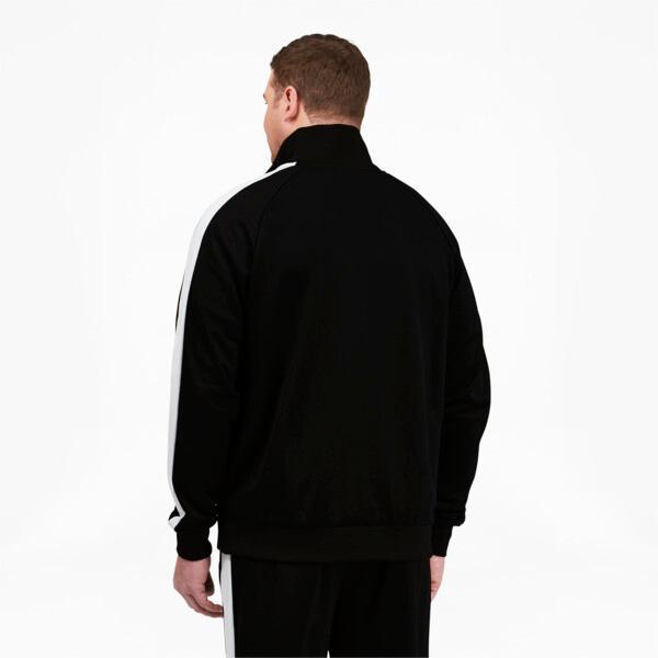 PUMA Iconic T7 Men's Track Jacket Big & Tall in Black/White Product Image
