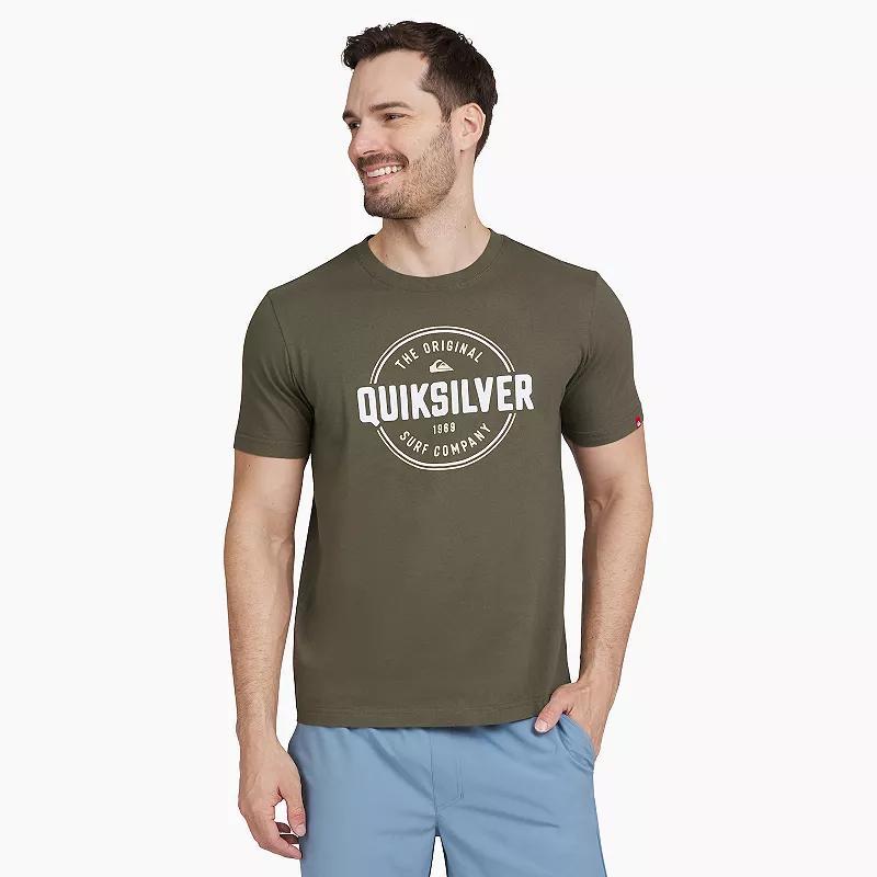 Men's Quiksilver Short Sleeve Graphic Tee, Size: XXL, Four Leaf Green Product Image