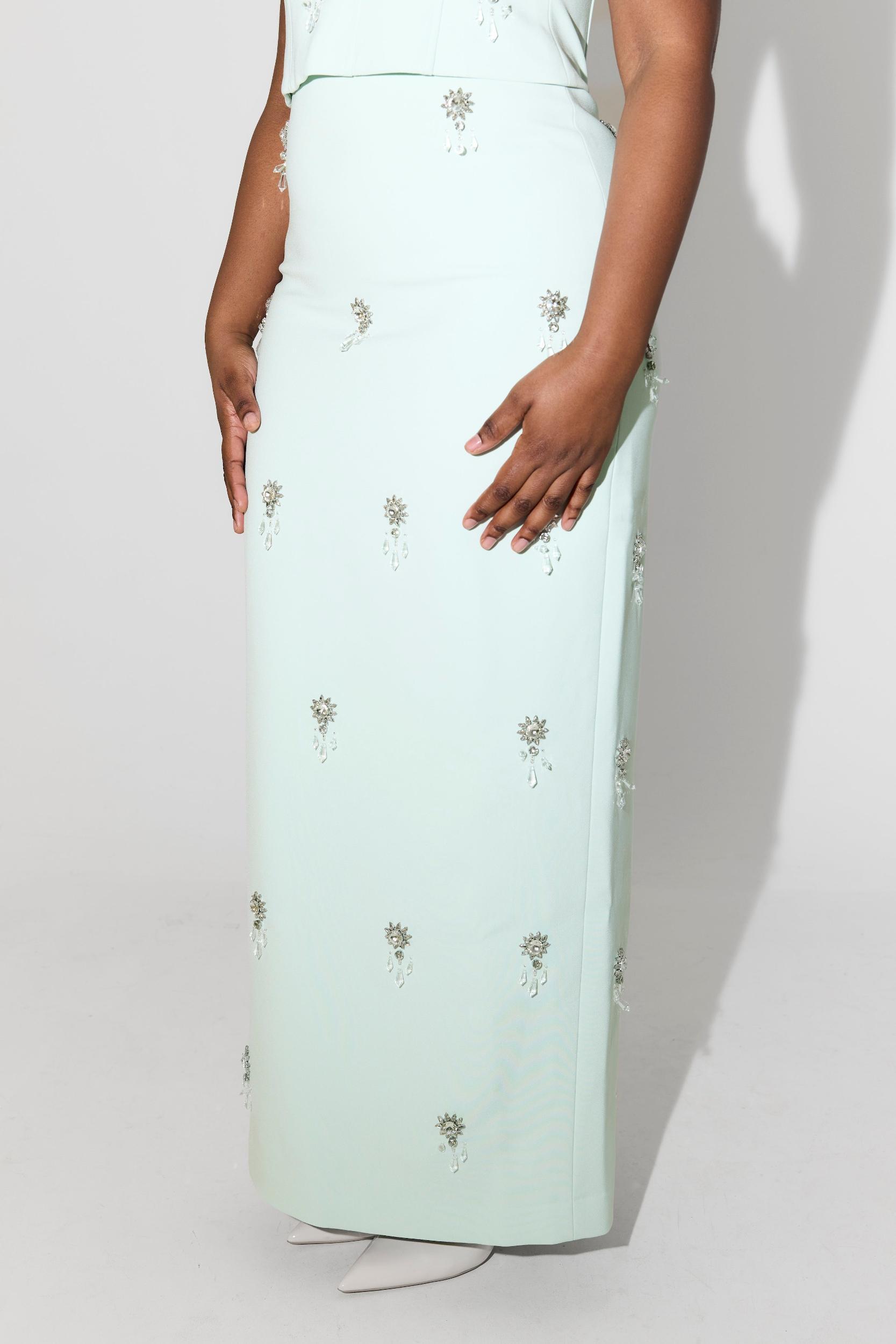 The Ultimate Muse Crystal Maxi Skirt Product Image