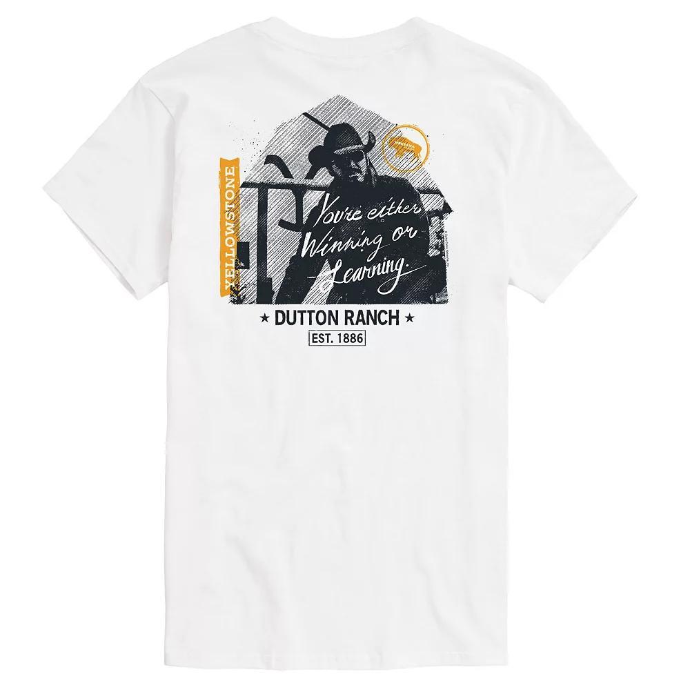 Mens Yellowstone Rip Winning or Learning Graphic Tee Ivory Product Image