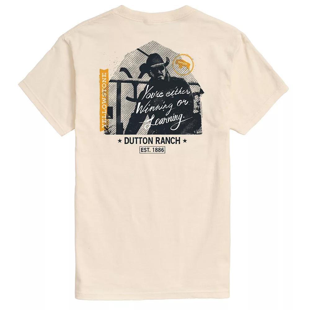 Mens Yellowstone Rip Winning or Learning Graphic Tee Ivory Product Image