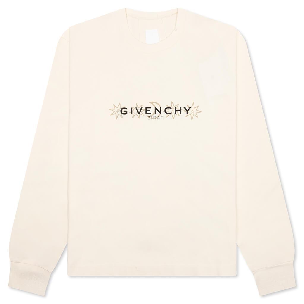 Boxy Fit Tarot Long Sleeve T-Shirt - Ivory Male Product Image