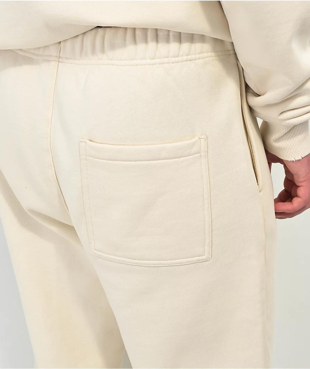 Ninth Hall Fundamentals Cream Relaxed Sweatpants Product Image
