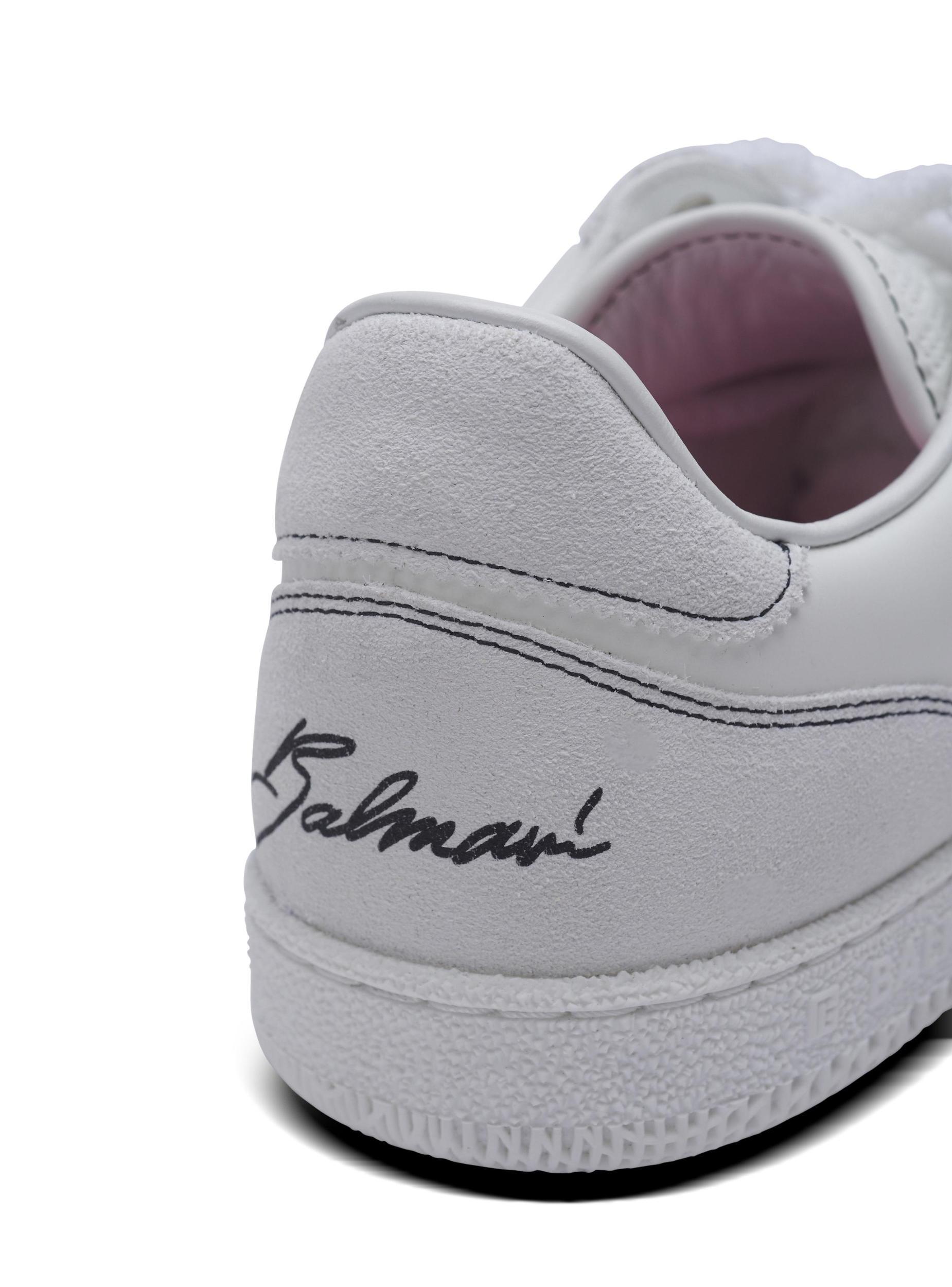 Balmain Swan trainers in calfskin and suede Product Image