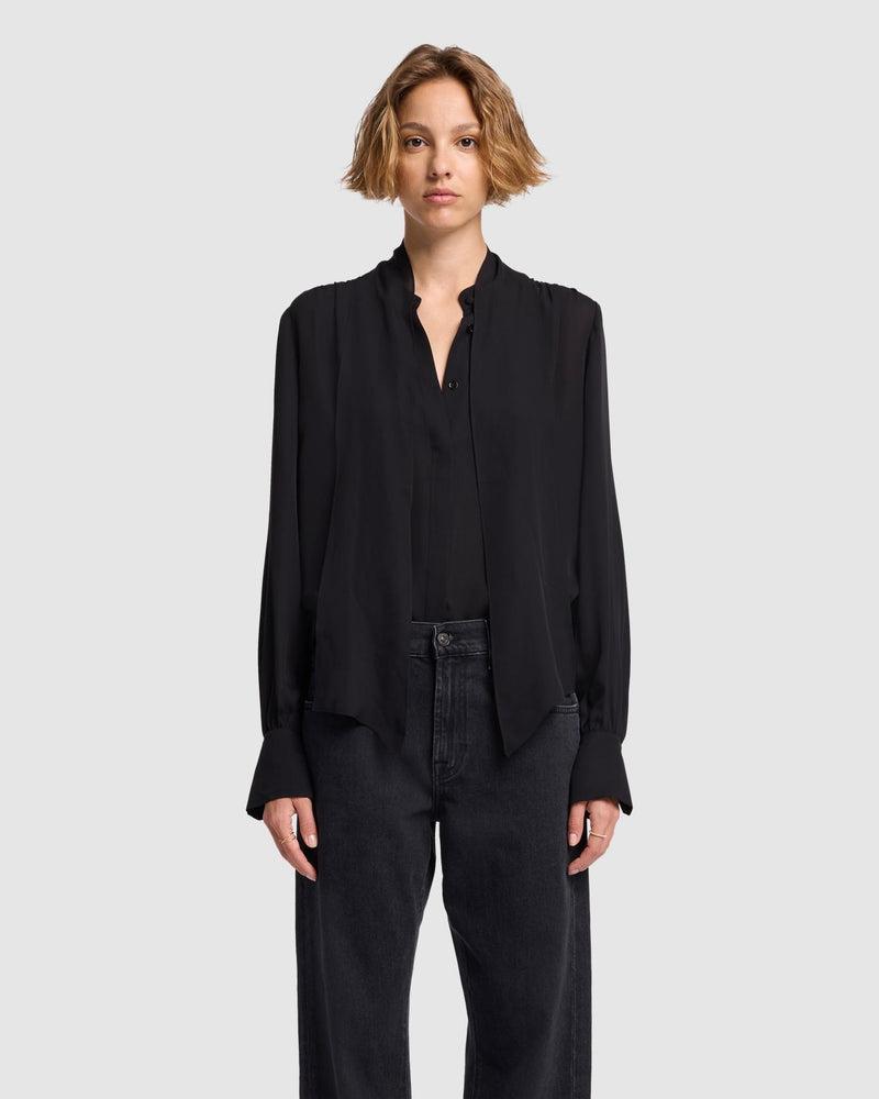 Silk Bow Shirt Product Image