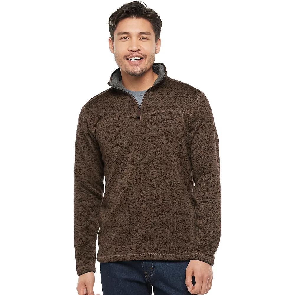 Men's Victory Outfitters Sherpa-Fleece Quarter-Zip Pullover, Size: XL, Blue Product Image