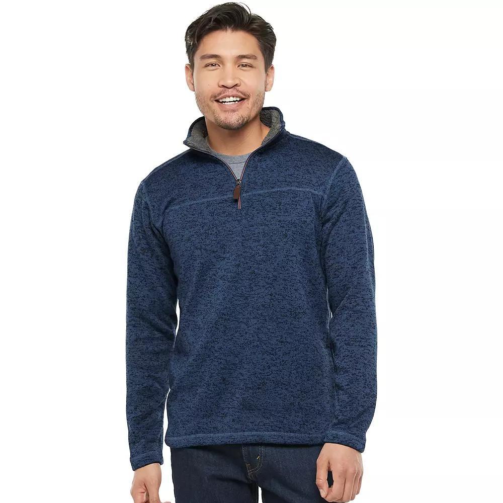 Men's Victory Outfitters Sherpa-Fleece Quarter-Zip Pullover, Size: XL, Blue Product Image