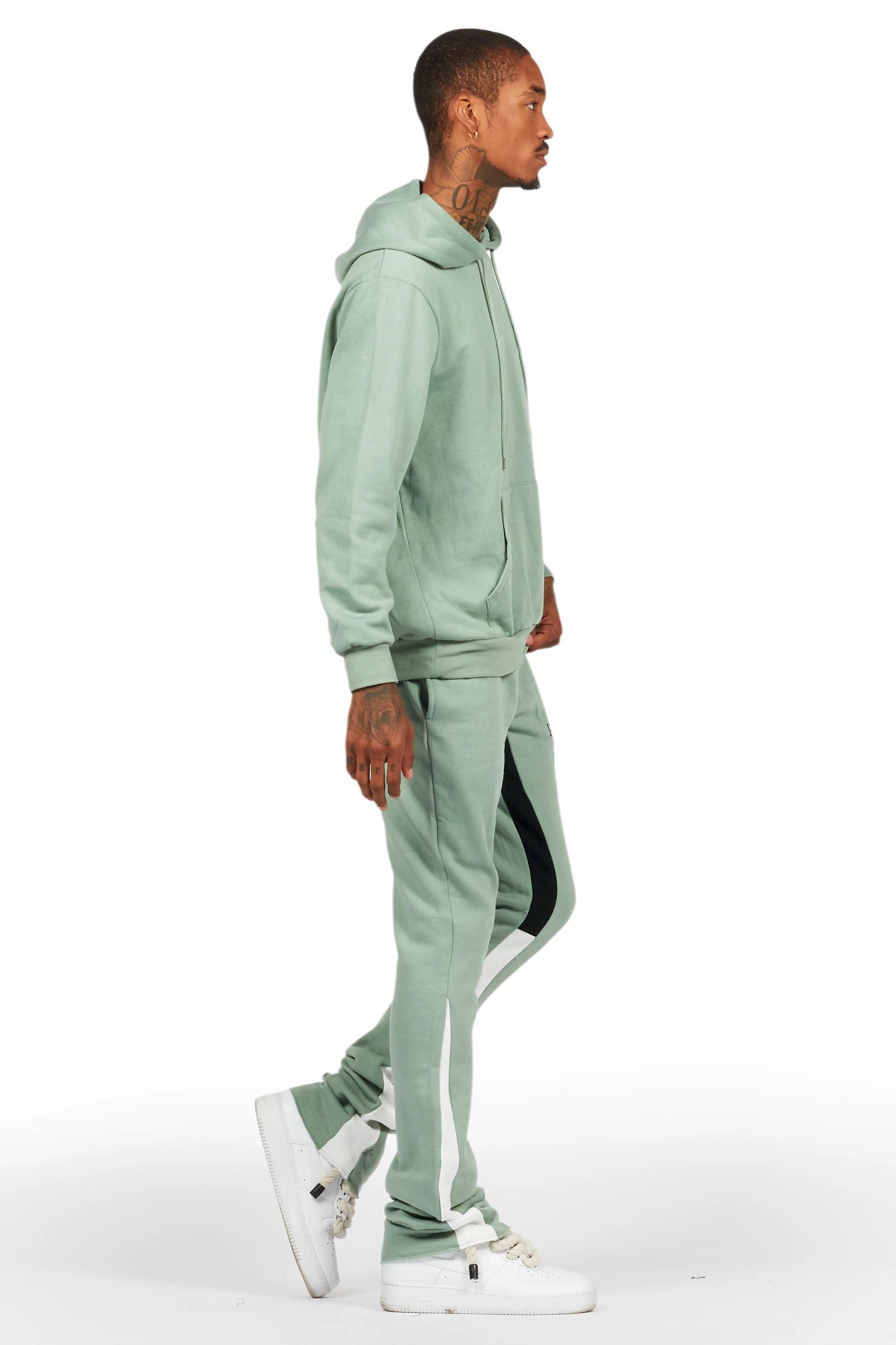 Briggs Sage Hoodie/Stacked Flare Track Set Male Product Image