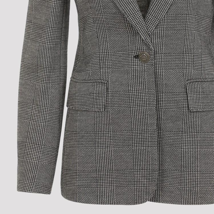 MAX MARA Checkered Jacket In Grey Product Image