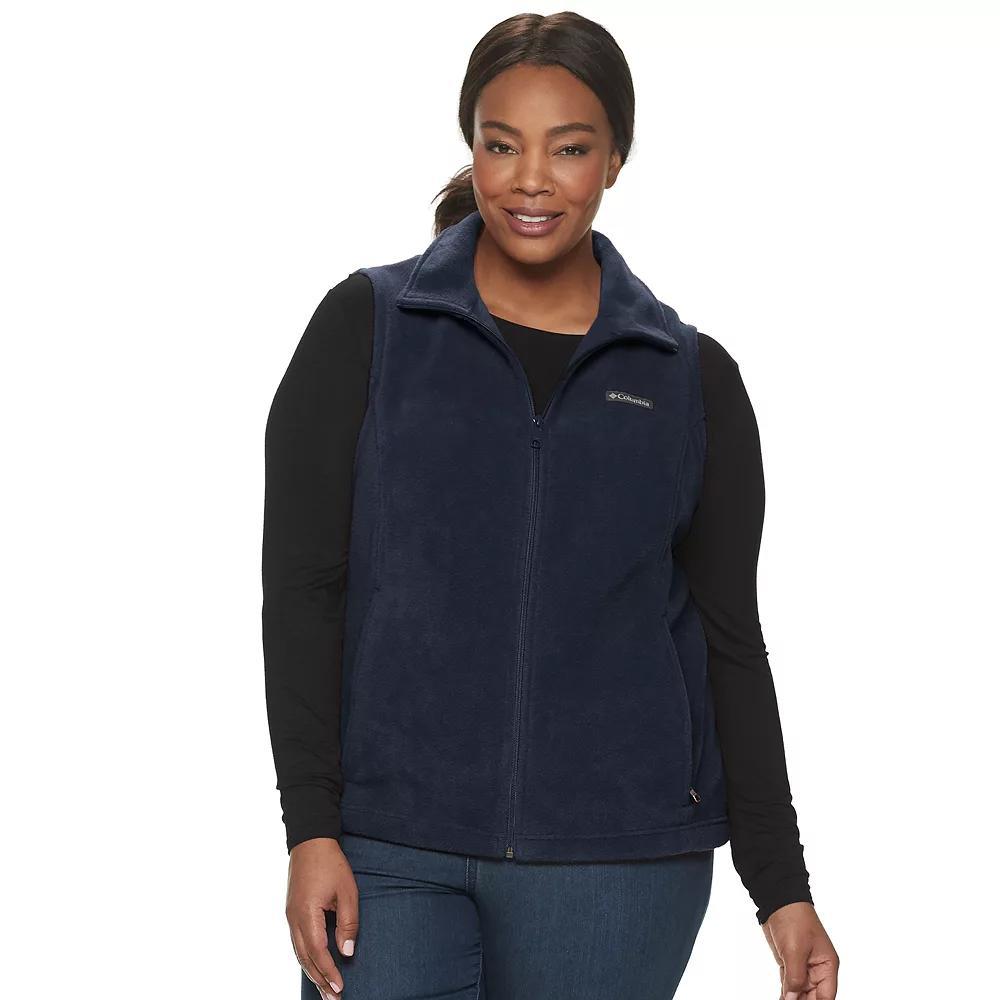 Plus Size Columbia Benton Springs Fleece Vest, Women's, Size: 3XL, Dark Nocturnal Product Image
