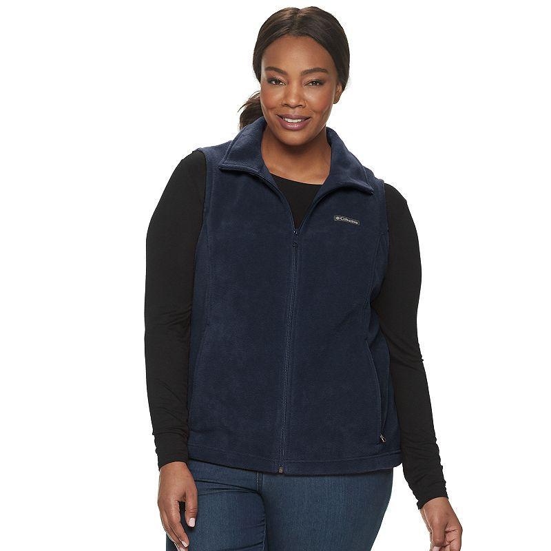 Plus Size Columbia Benton Springs Fleece Vest, Women's, Size: 3XL, Dark Nocturnal Product Image