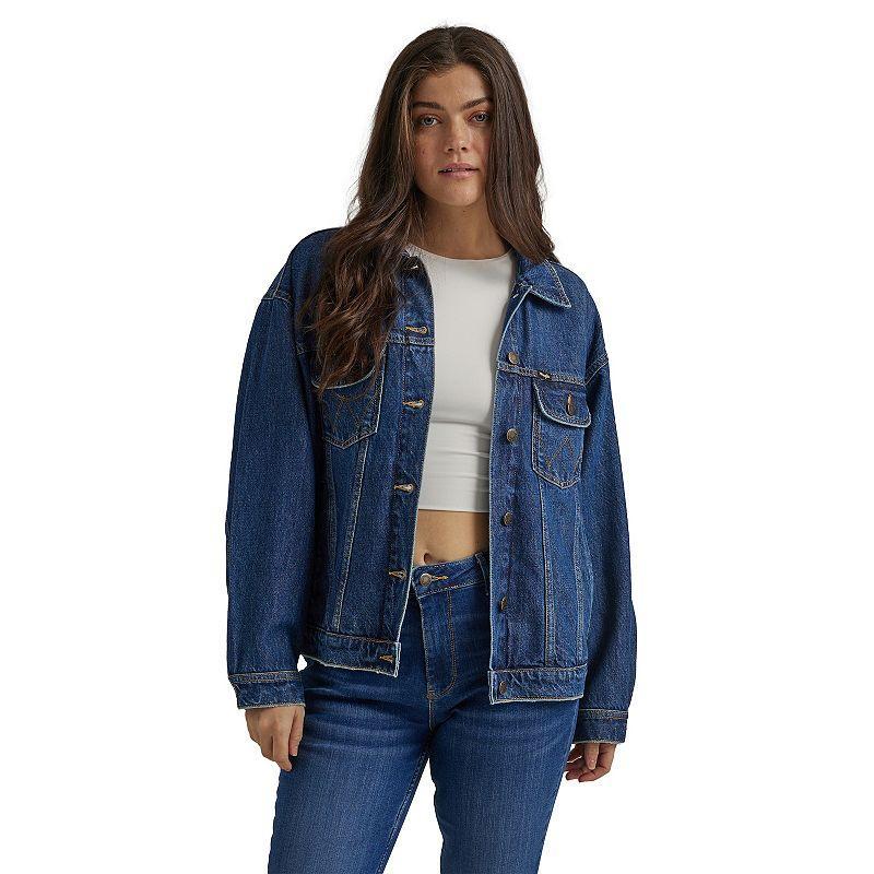 Womens Wrangler Girlfriend Jean Jacket Product Image