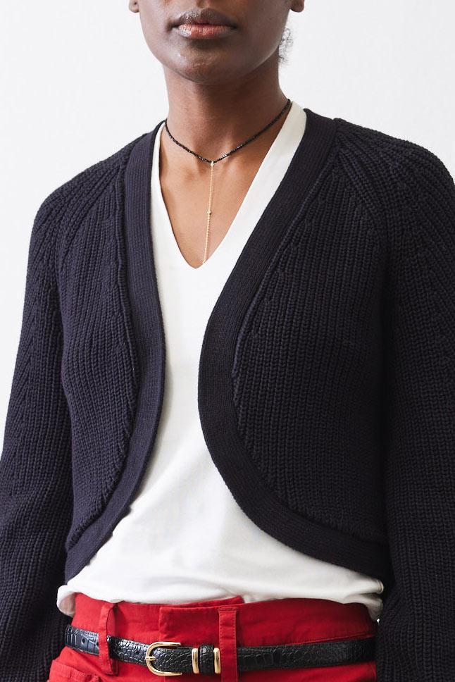Cropped Bell Sleeve Cardigan Product Image