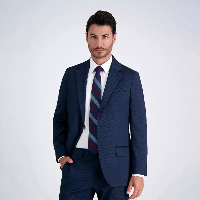 Men's J.M. Haggar® Premium Tailored-Fit Stretch Suit Jacket, Size: 40 - Regular, Blue Twill Product Image