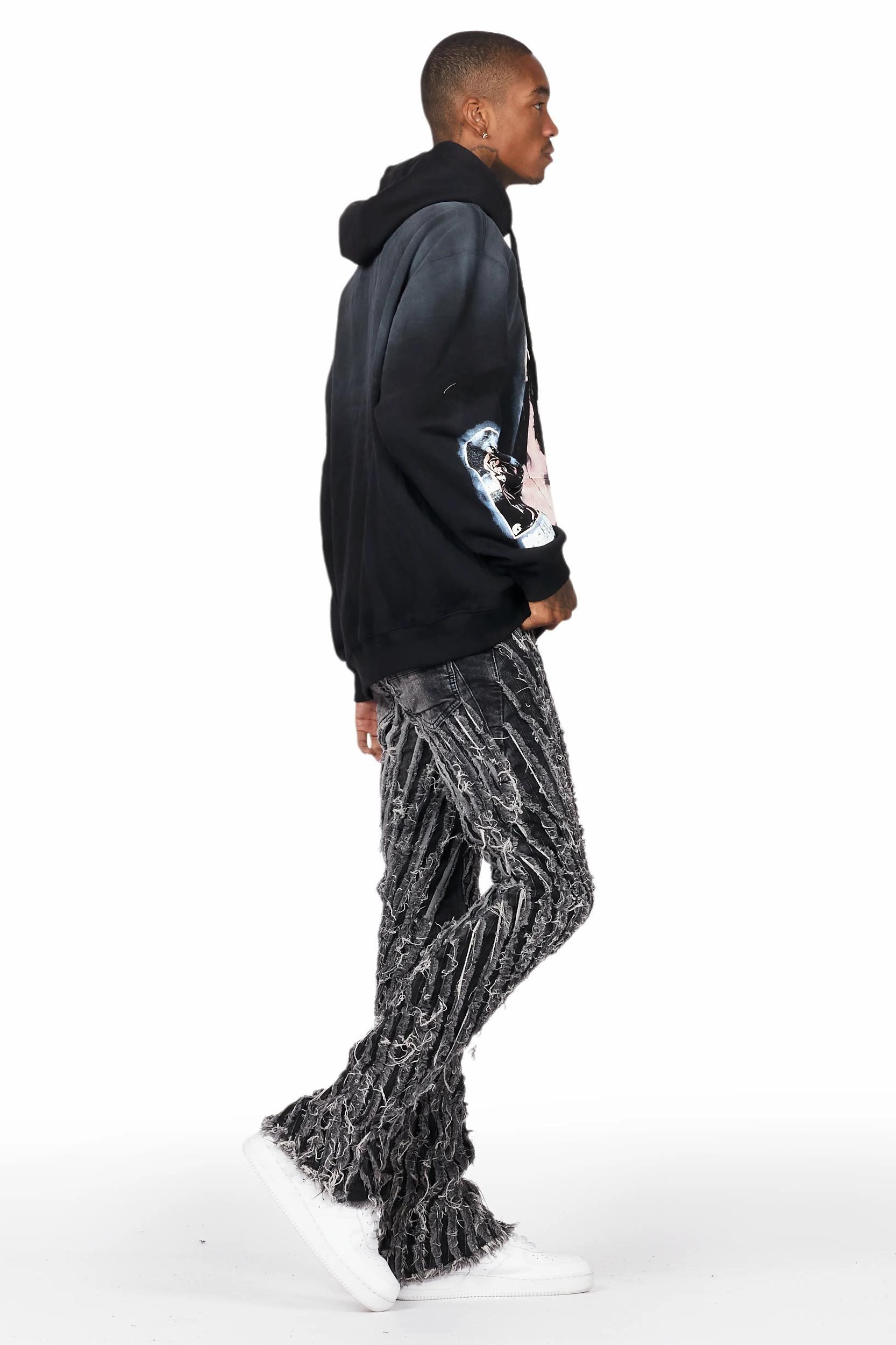 Oleatha Black Oversized Hoodie Female Product Image