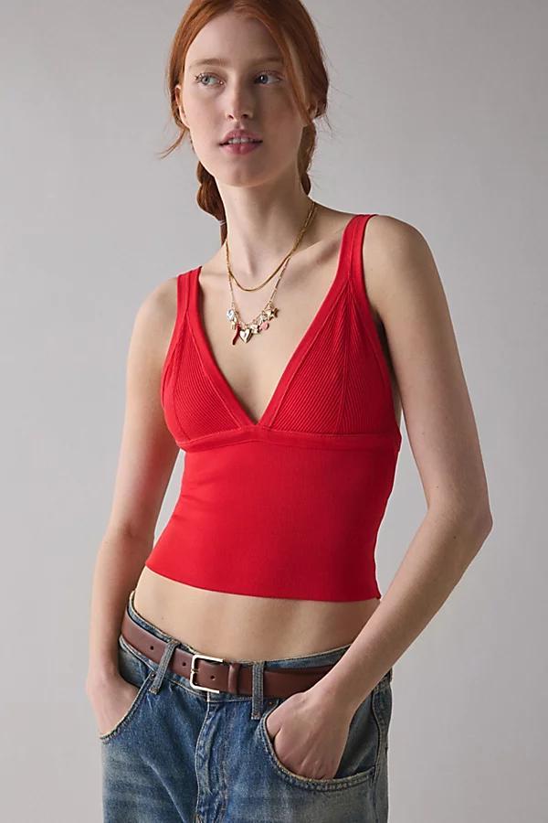Out From Under Jade Seamless Knit Cutout Tank Top Womens at Urban Outfitters Product Image