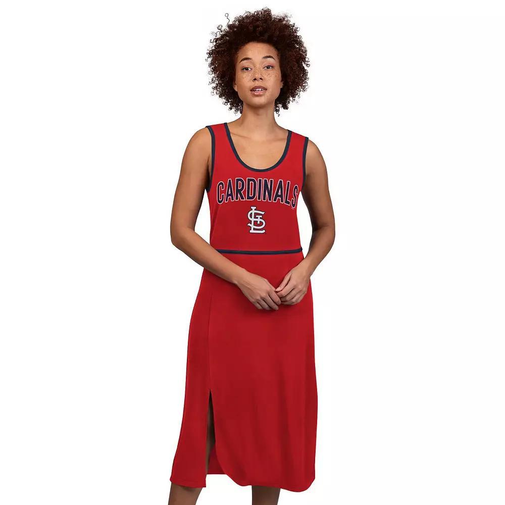 Women's G-III 4Her by Carl Banks Red St. Louis Cardinals Center Field Maxi Dress, Size: Medium Product Image