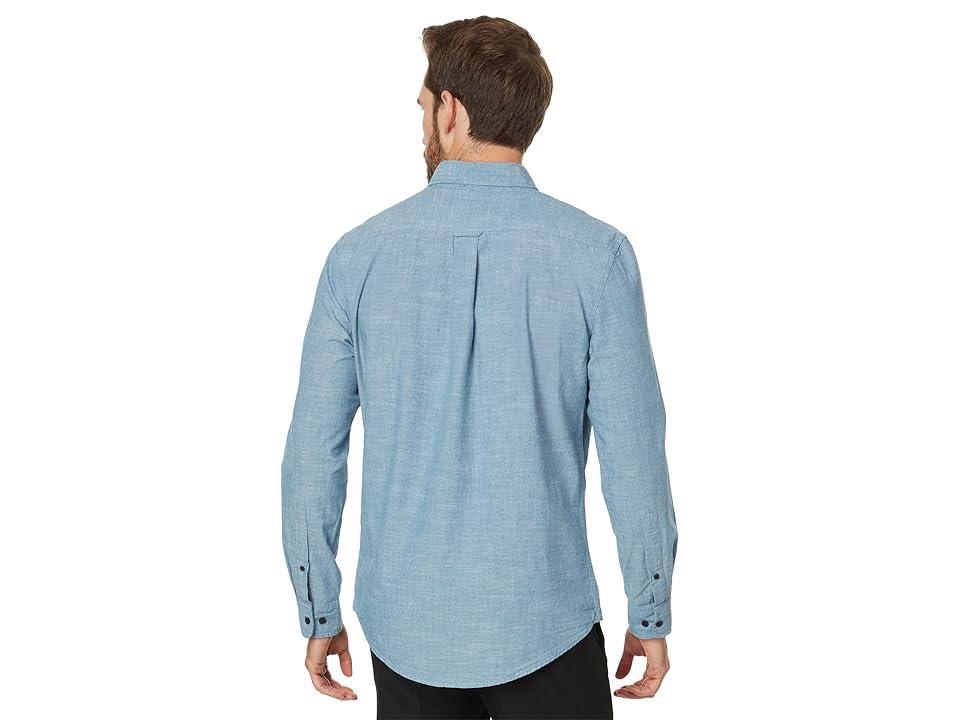 U.S. POLO ASSN. Long Sleeve Classic Fit Solid 2 Pocket Canvas Slub Woven Shirt (Pale ) Men's Jacket Product Image