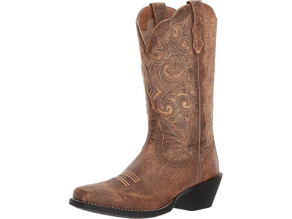 Ariat Round Up Square Toe (Vintage Bomber) Cowboy Boots Product Image