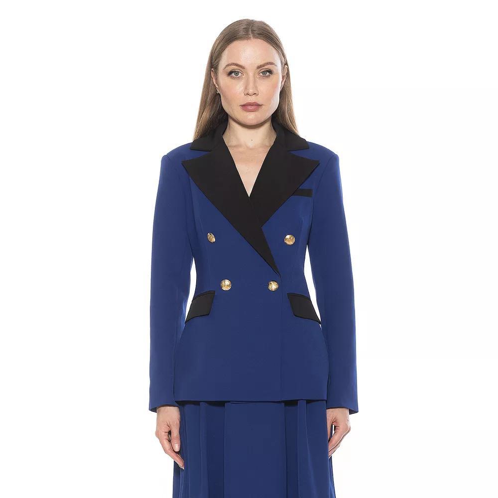 Women's ALEXIA ADMOR Farrah Twill Classic Double Breasted Jacket, Size: 12, Pink Product Image
