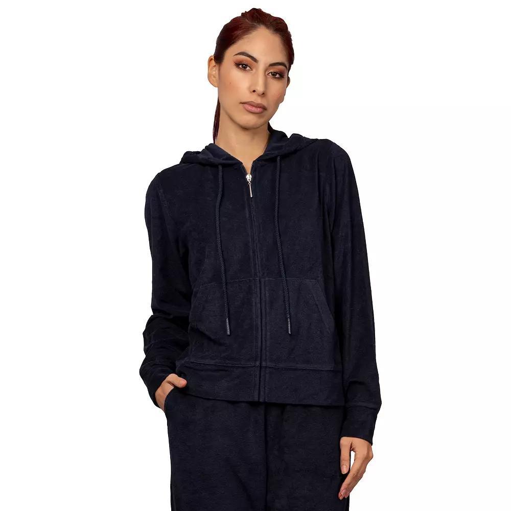 Women's Jordan Taylor French Terry Hoodie, Size: XL, Blue Product Image