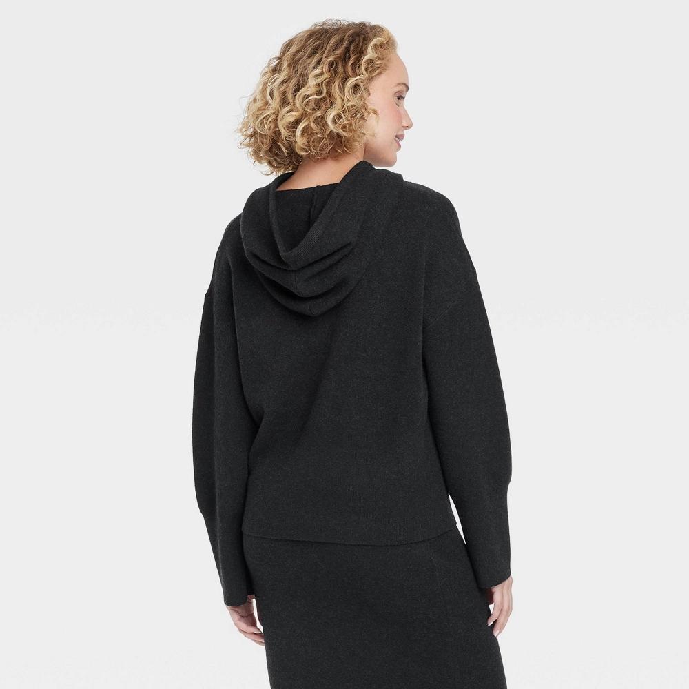 Women's Cozy Knit Hoodie Sweatshirt - A New Day™ Product Image