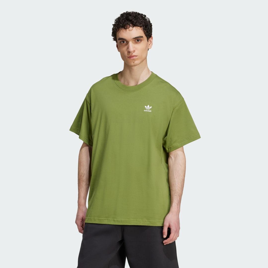 adidas Trefoil Essentials Oversized Tee Wonder White 2XL Mens Product Image