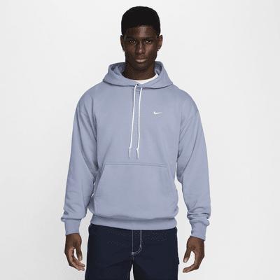 Nike Men's Solo Swoosh French Terry Pullover Hoodie Product Image