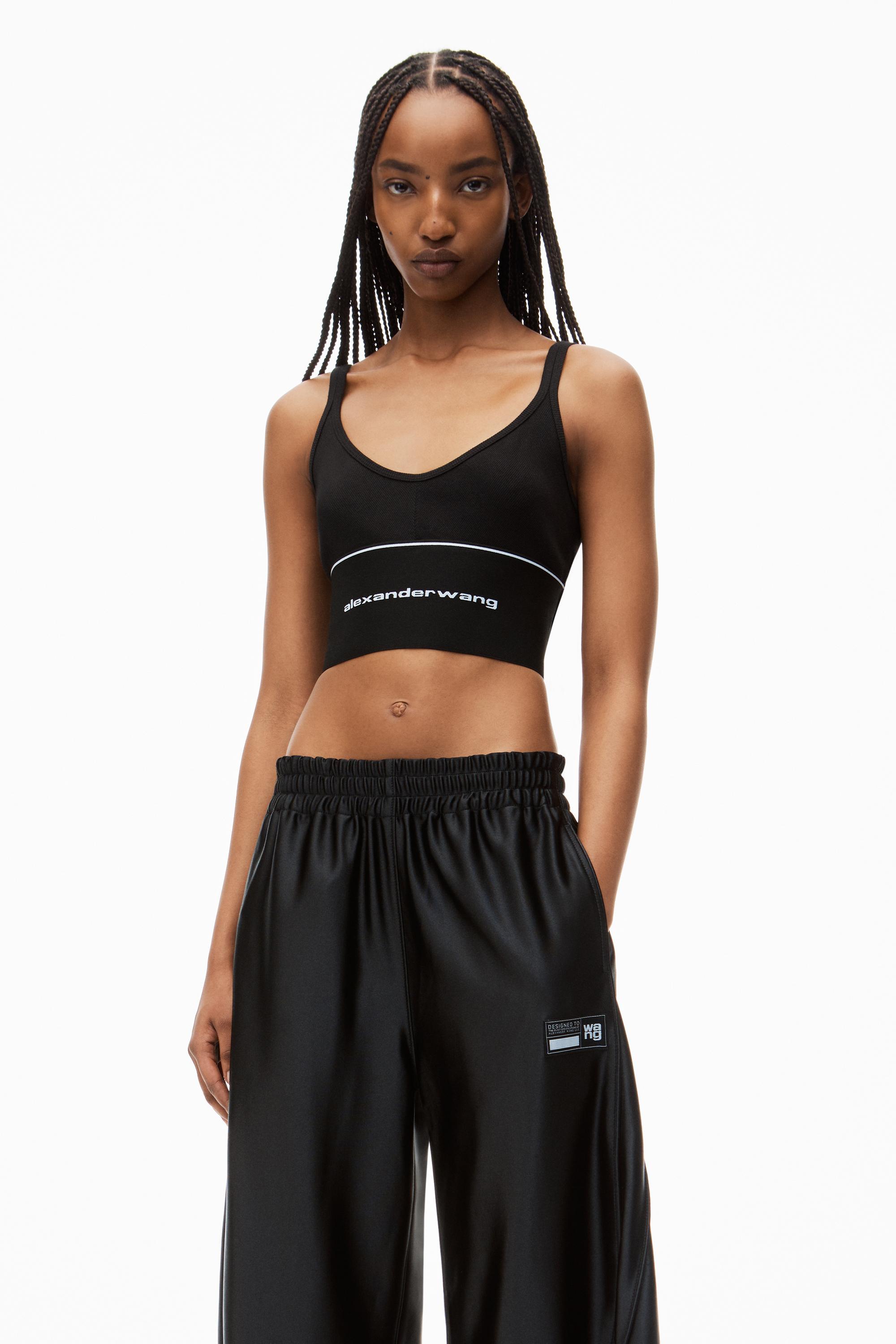 Logo Elastic Bra In Ribbed Jersey Product Image