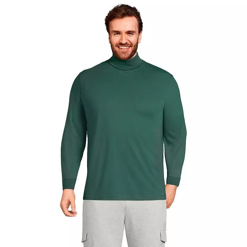 Big & Tall Lands' End Super-T Classic-Fit Turtleneck, Men's, Size: 3XB, Black Product Image