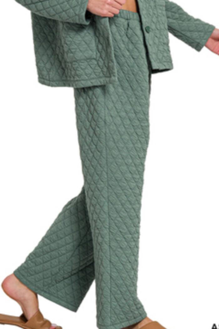 All Wrapped up Quilted Pants Product Image