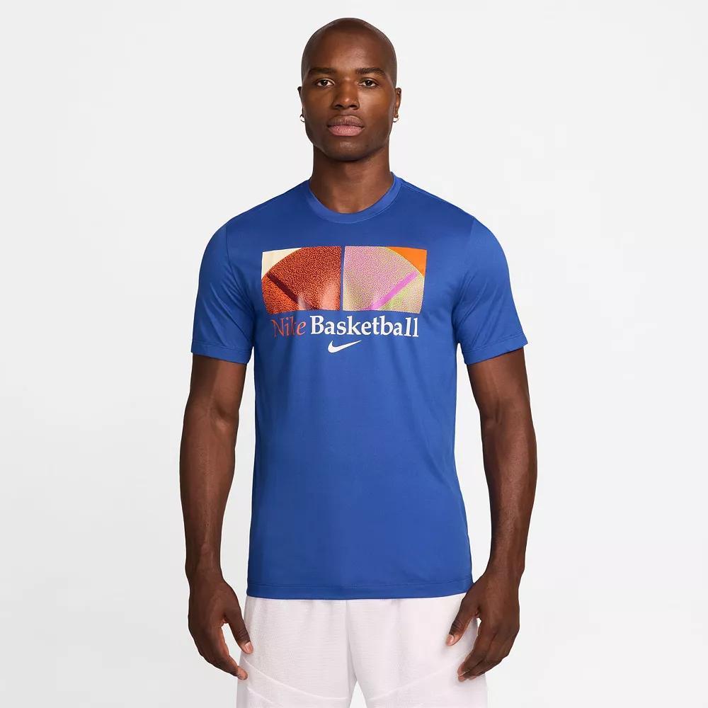 Men's Nike Dri-FIT Basketball Graphic T-Shirt, Size: XL, Game Royal Product Image